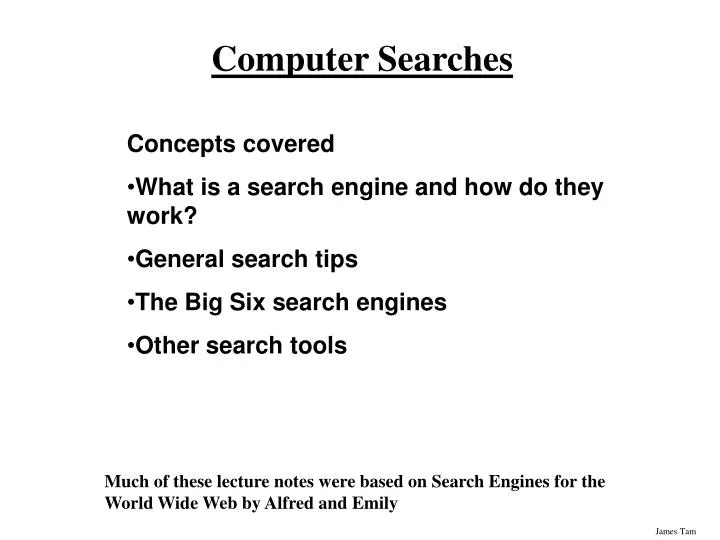 computer searches