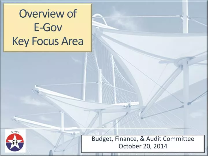 overview of e gov key focus area