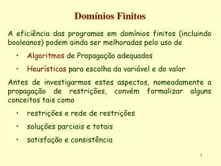 dom nios finitos