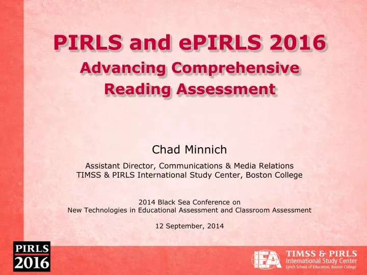 pirls and epirls 2016 advancing comprehensive reading assessment