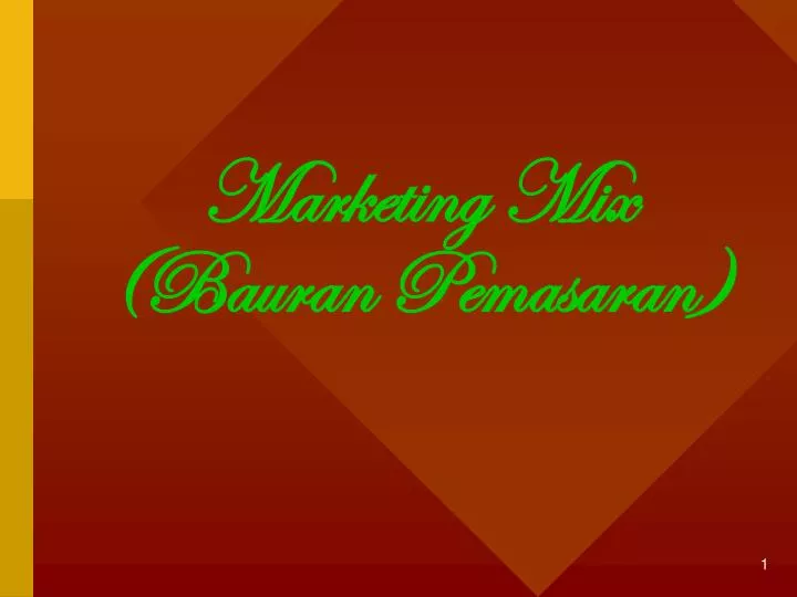 marketing mix bauran pemasaran