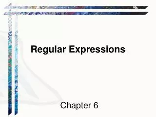 Regular Expressions