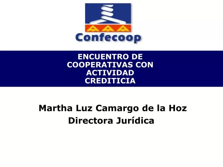 encuentro de cooperativas con actividad crediticia