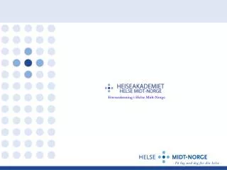 etterutdanning i helse midt norge