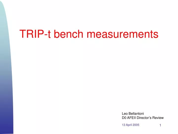 trip t bench measurements