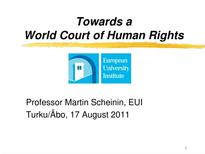 towards a world court of human rights