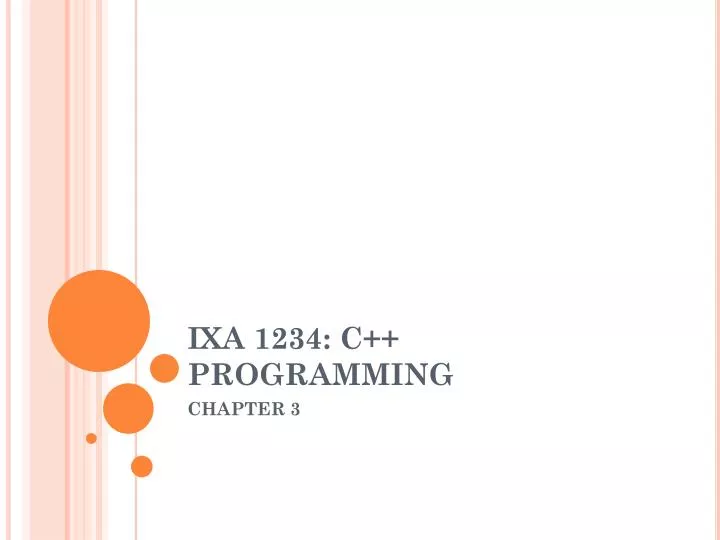 ixa 1234 c programming