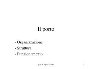 il porto