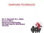 SAMPLING TECHNIQUES - slide 1