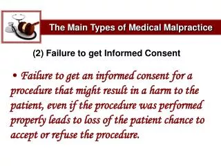 The Main Types of Medical Malpractice