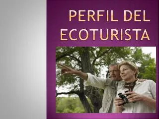 perfil del ecoturista