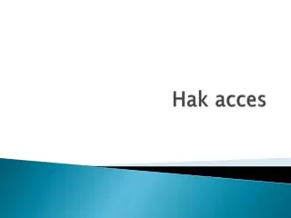 Hak acces