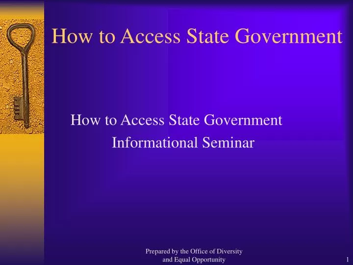 how to access state government