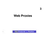 Web Proxies - slide 1