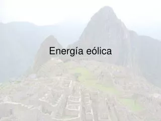 energ a e lica