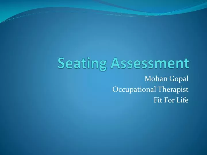 seating assessment