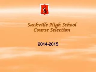 Sackville High School Course Selection