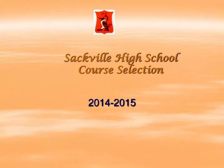 sackville high school course selection