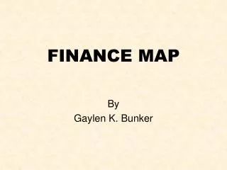 FINANCE MAP