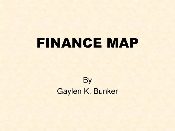 finance map