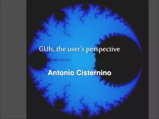 guis the user s perspective