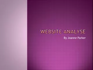 Website Analyse