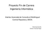 Proyecto Fin de Carrera Ingeniería Informática - slide 1