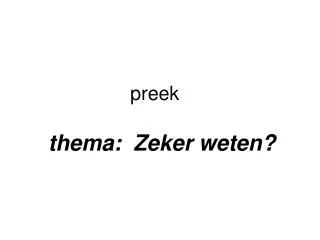 preek