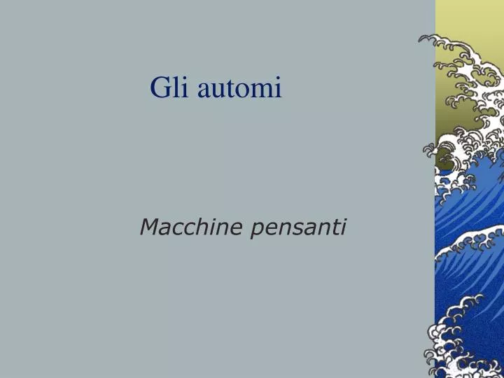 gli automi