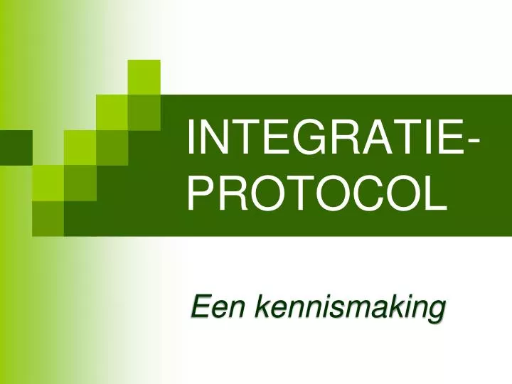 integratie protocol
