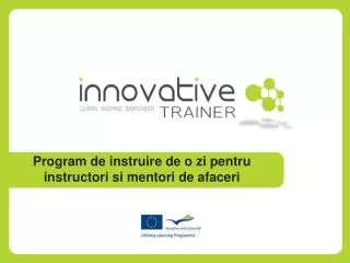 program de instruire de o zi pentru instructori si mentori de afaceri