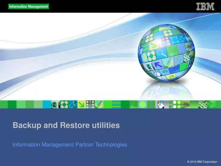 backup and restore utilities