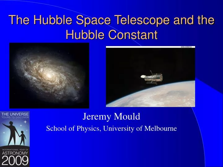 the hubble space telescope and the hubble constant