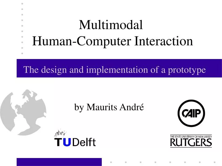 multimodal human computer interaction