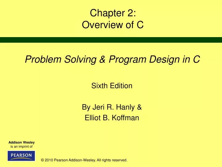 chapter 2 overview of c