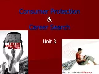 Consumer Protection &amp; Career Search
