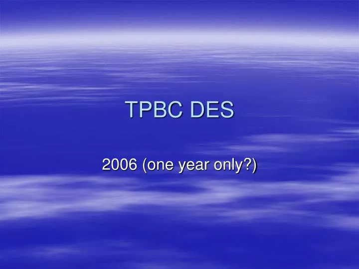 tpbc des