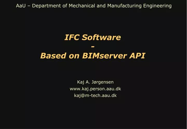 ifc software based on bimserver api