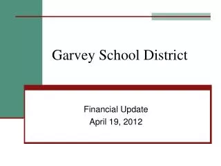 Garvey School District