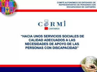 COMITÉ AUTONÓMICO DE ENTIDADES DE REPRESENTANTES DE PERSONAS CON DISCAPACIDAD DE CANTABRIA