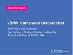 VSNW Conference October 2014 - slide 1