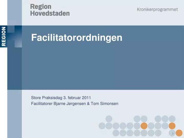 facilitatorordningen