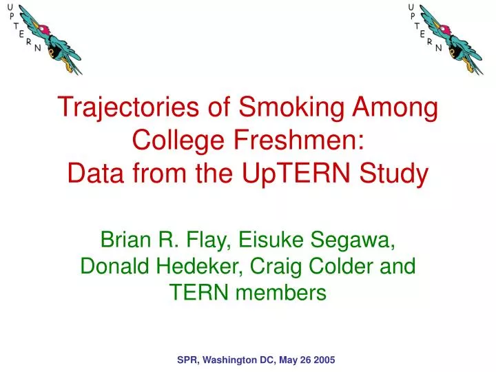 trajectories of smoking among college freshmen data from the uptern study