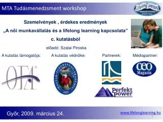 mta tud smenedzsment workshop