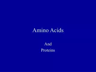amino acids
