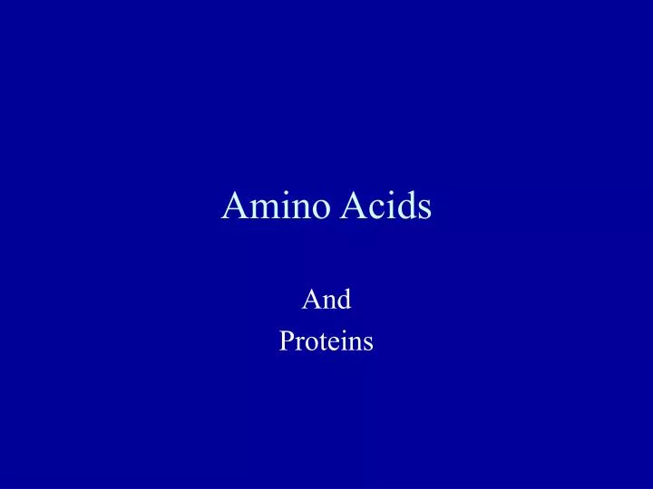 amino acids