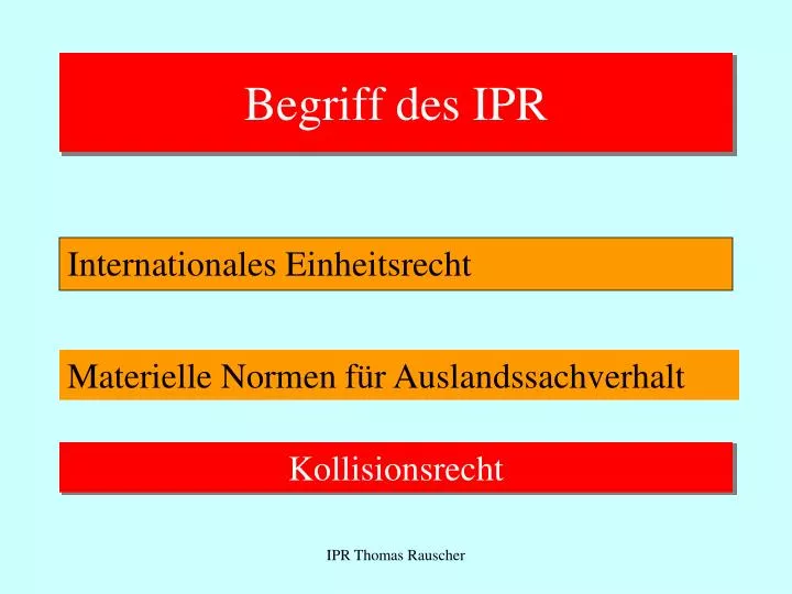 begriff des ipr