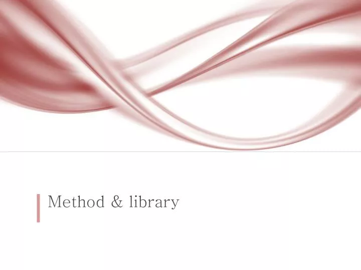 method library