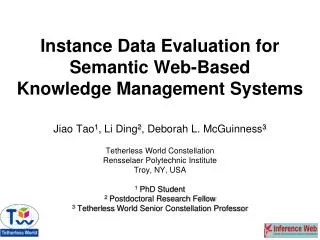 Instance Data Evaluation for Semantic Web-Based Knowledge Management Systems