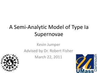 A Semi-Analytic Model of Type Ia Supernovae